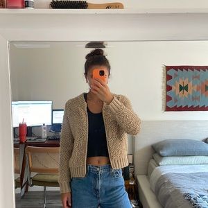 Billabong boucle sweater bomber